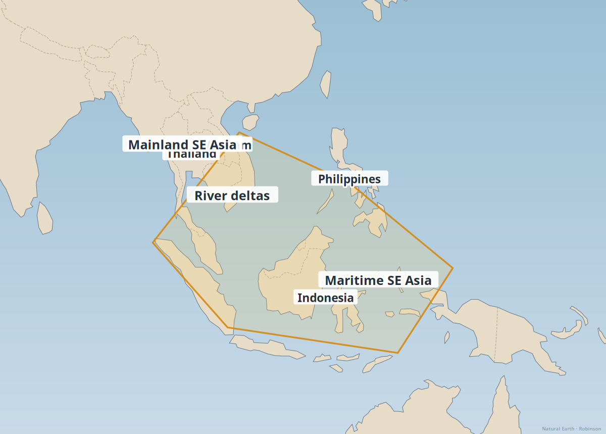 Southeast Asia — geography reference map